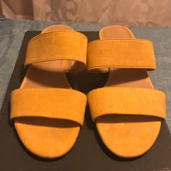 Cute gently used yellow suede flats! - Picture 1 of 5